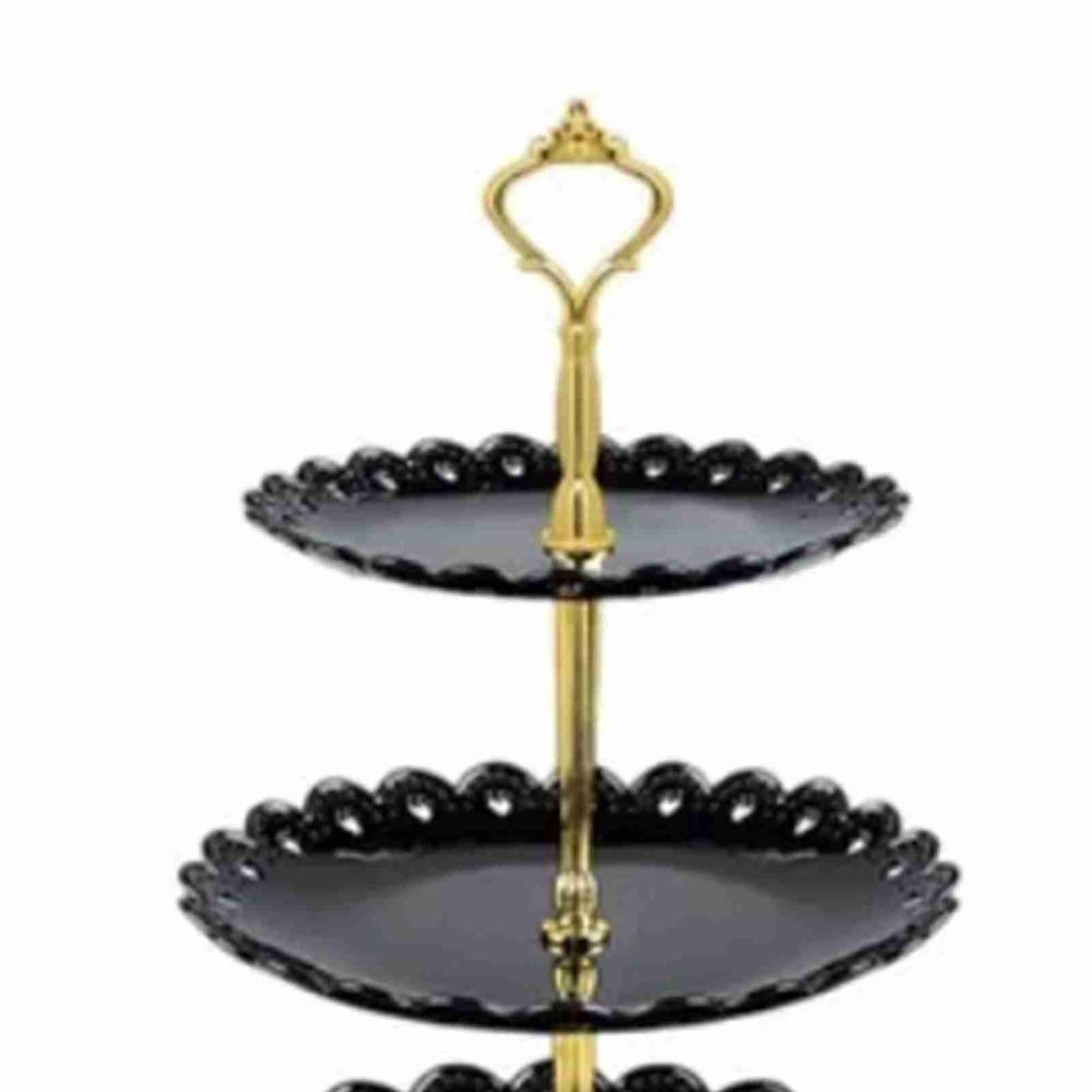 Plastic Material Dessert Tray Stand 3 Tiers 3 Tier Cake Stand Dessert Serving Stand Celebration