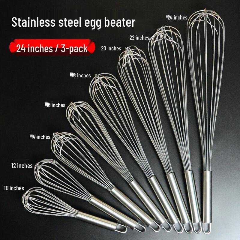 Stainless Steel Hand Whisk Set