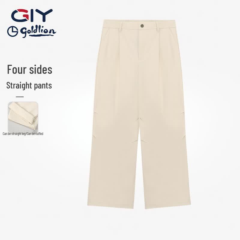 Goldlion Men s Spring/Summer Thin Wide-leg Casual Pants 2XL