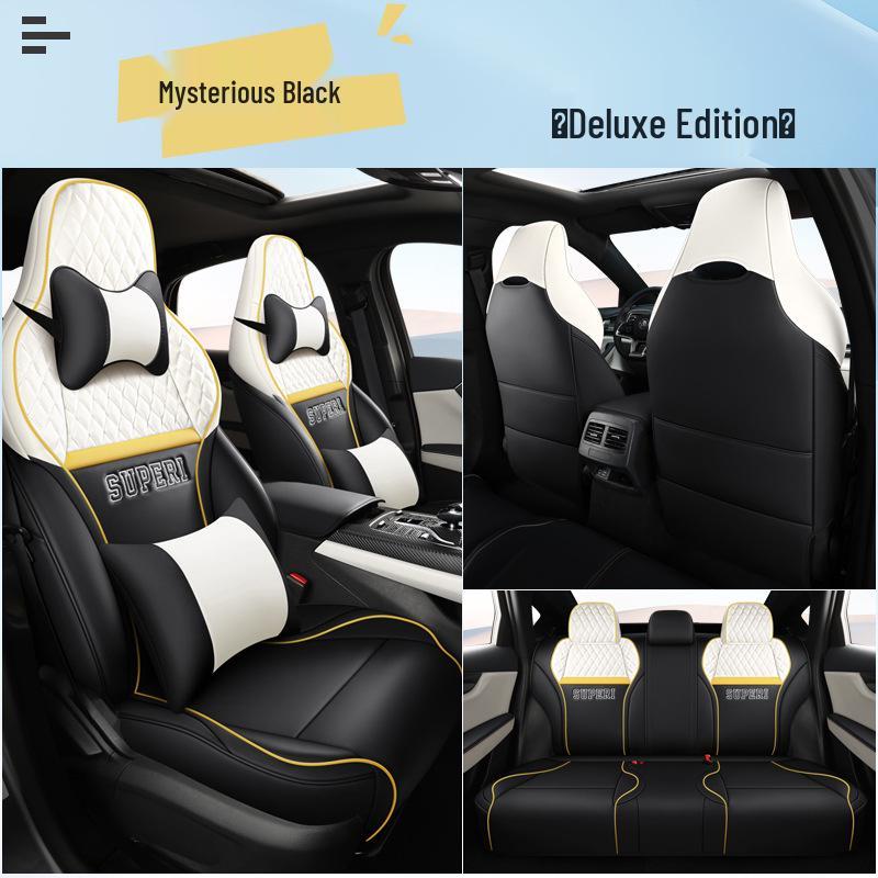 BYD Qin Plus EV/DMI Full Wrap Leather Seat Covers – All-Season, 5-Seat Set