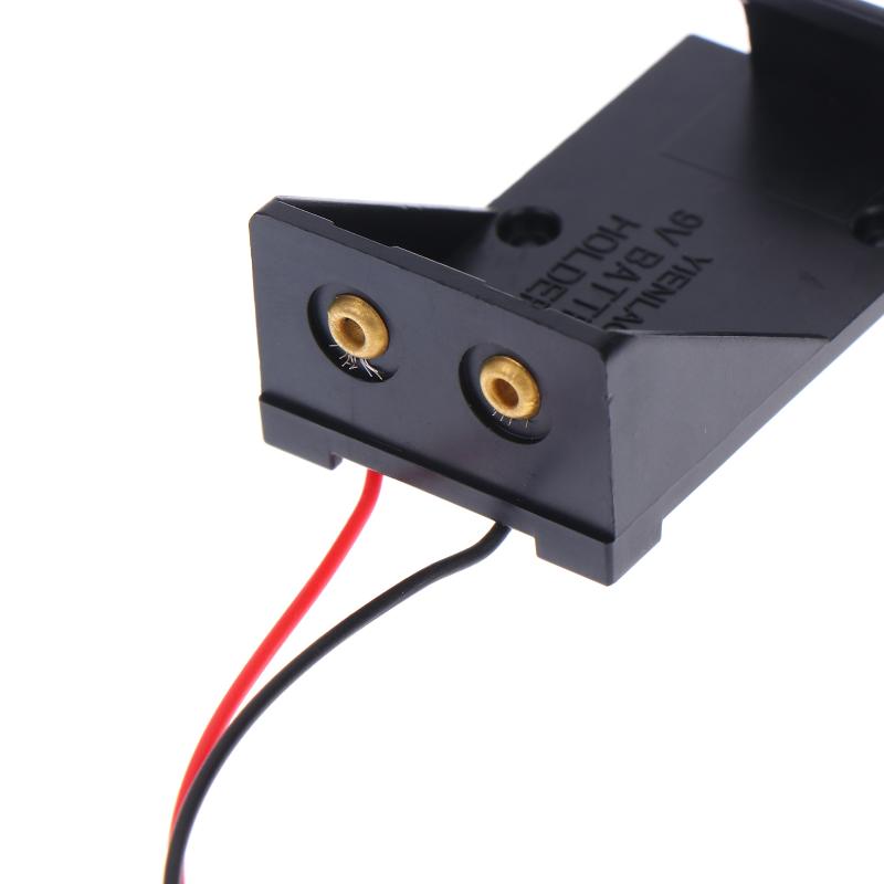 2 Pcs 9V Battery Clip Holder Case Box With Wire Leads Diy Interface Diy Interfac Accessories