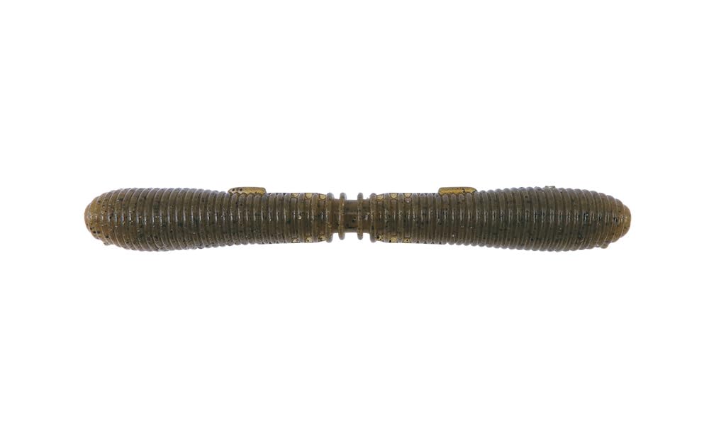 Bottomup Worm Knellie M005 Green Pumpkin Pepper 3.6