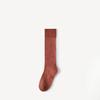 Female Autumn and Winter Thickened Plush Ring Warm Pure Color All Match Show Thin Leg Socks