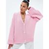 TIFICY Women's Fashion Casual Fall Winter Solid Color Print Long Sleeve V-Neck Sweaters