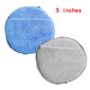 1/2/3Pcs 5-inch Round Car Waxing Polish Sponges Microfiber Wax Applicator Pad with Finger Pocket Polish Pads Car Cleaning Tools