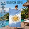 Asciugamano da Spiaggia con Design della Bandiera Argentina, Asciugatura Rapida, Facile da Curare, Adatto Sia per il Fitness che per le Vacanze al Mare, Essenziale per lo Sport