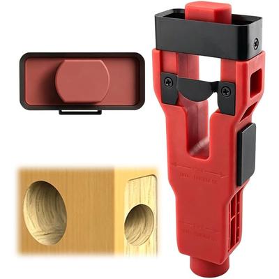 Door Latch Mortise Tool, Professional Door Lock Installation Kit, Precise Flush Mount Cutting Tool, Heavy-Duty Door Latch Template for 1-3/8" & 1-3/4"