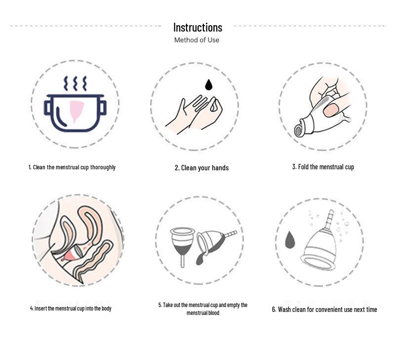 Rainbow Silicone Menstrual Cup: Eco-friendly Period Alternative
