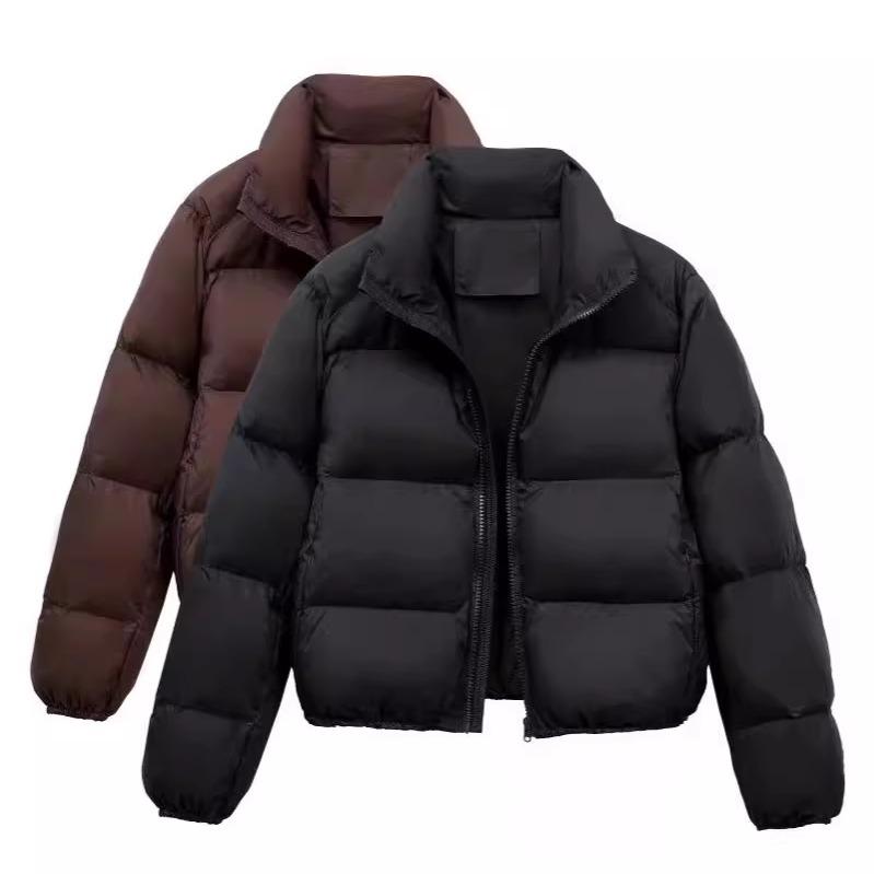Autumn Winter Women's Casual Thick Cotton Padded Jackets Coats Street Zipper Women's Coat