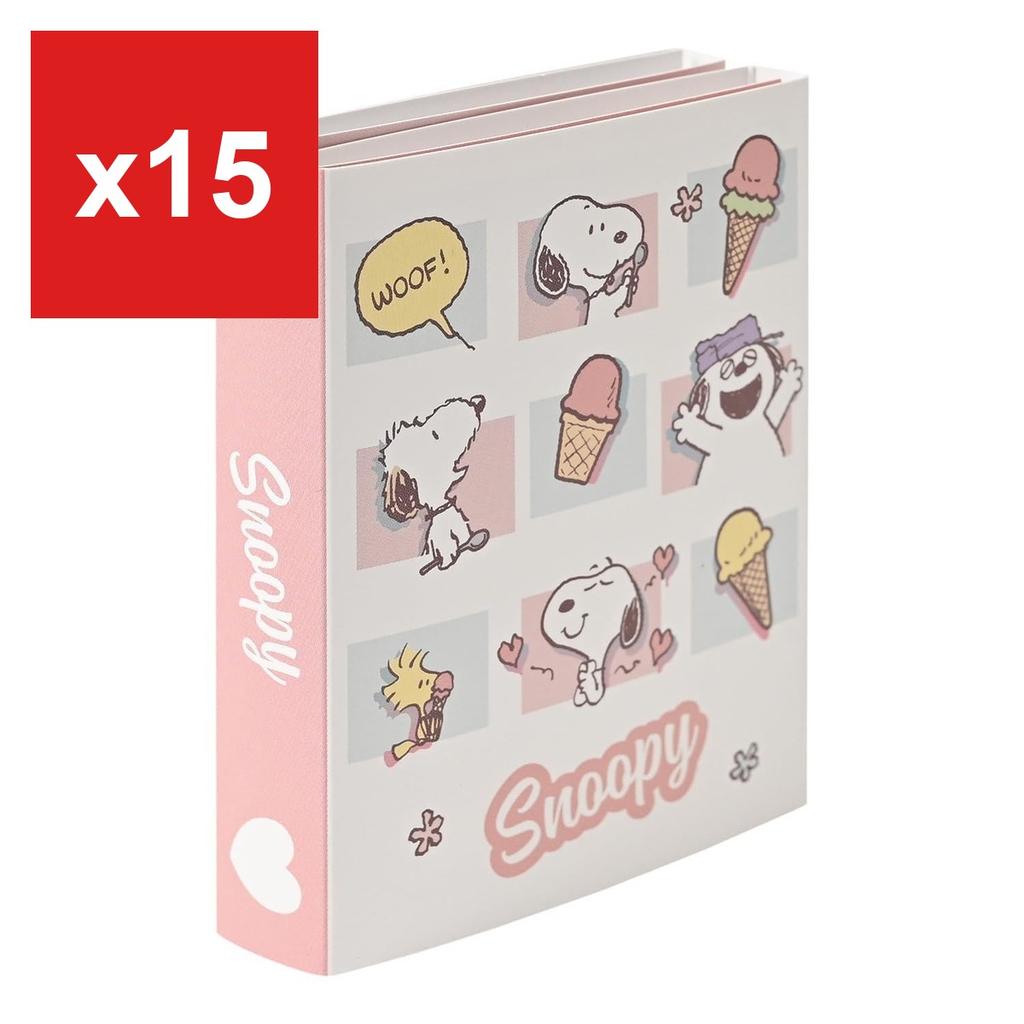 Snoopy Book-Style Memo Pad, Pink