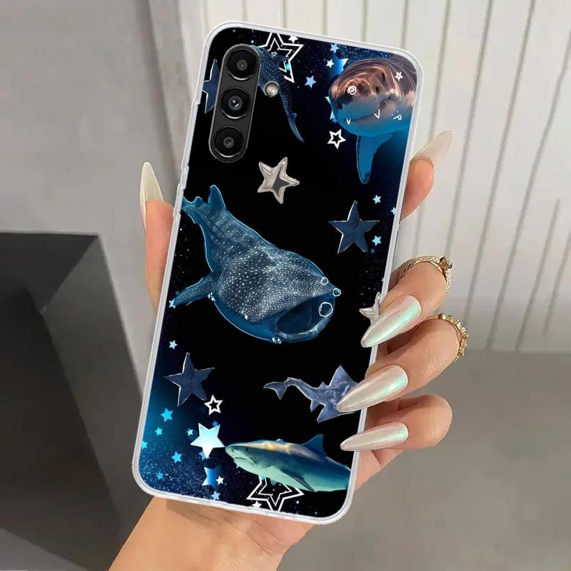 Ocean Whale Shark Phone Case for Samsung Galaxy A17 A16 A37 A26 A36 A57 A56 A15 A25 A35 A55 A14 A24 A34 A54 A13 A23 A33 A53 Gala