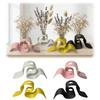 Elegant 3D Printing Vase INS Plant Container Wave Shape Flower Holder  Housewarming Gift
