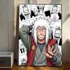 Anime Characters Cool Jiraiya Manga Posters HD Print Vintage Wall Art Decor for Home Study Room