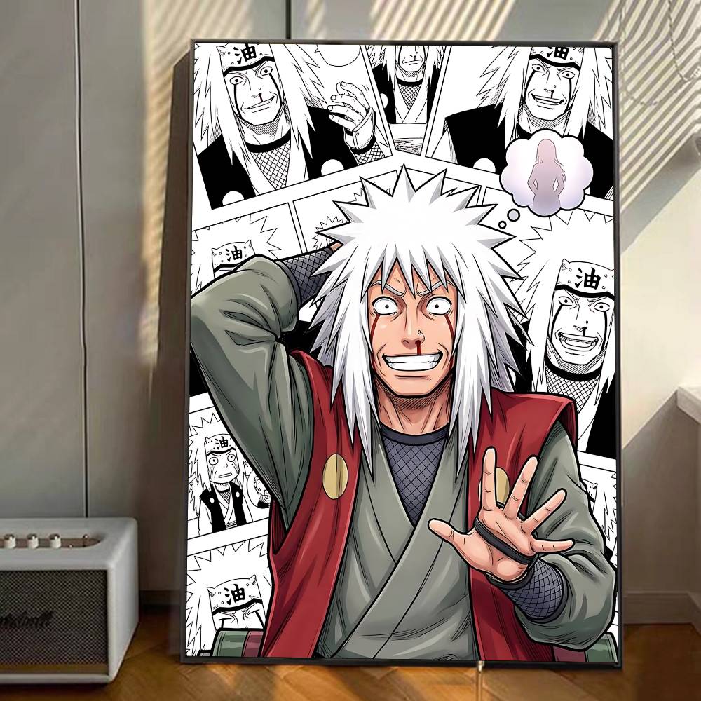 Anime Characters Cool Jiraiya Manga Posters HD Print Vintage Wall Art Decor for Home Study Room
