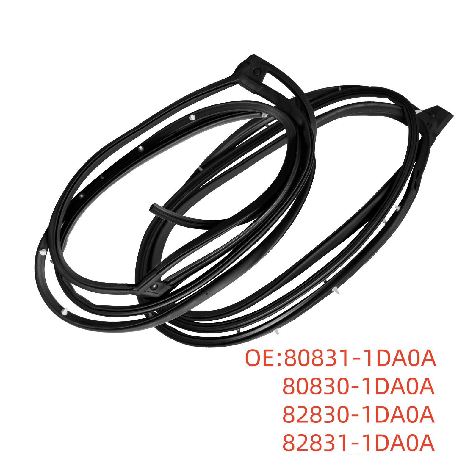 80831-1DA0A Уплотнительная резинка передней двери для 08-13 Nissan Qashqai X-TRAIL 80831-1DA0A 80830-1DA0A 82830-1DA0A 82831-1DA0A