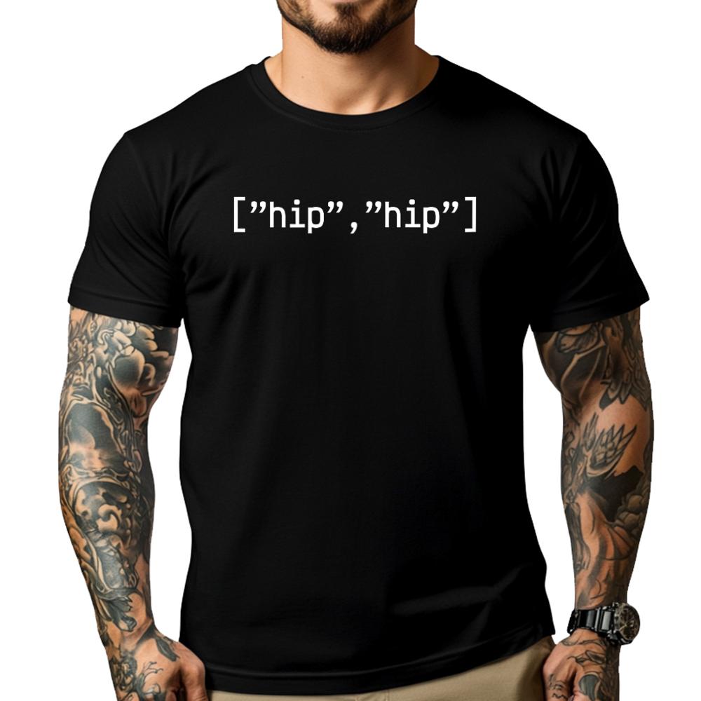 

Programmer Coding Hip Hip Array Graphic T Shirts 100% Cotton Cheap Luxury Designer Clothes Vintage Style - Men s Summer Cotto... S разноцветный