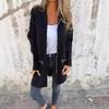 Women S Solid Color Casual Zip Up Hooded Coat