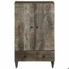 VidaXL Buffet 60x33x100 Cm Solid Mango Wood, Storage Cabinet, Hallway Cabinet, Side Cabinet, Cabinet of 4017822