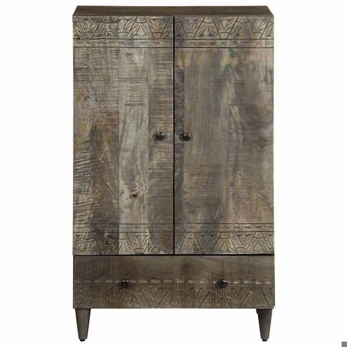VidaXL Buffet 60x33x100 Cm Solid Mango Wood, Storage Cabinet, Hallway Cabinet, Side Cabinet, Cabinet of 4017822