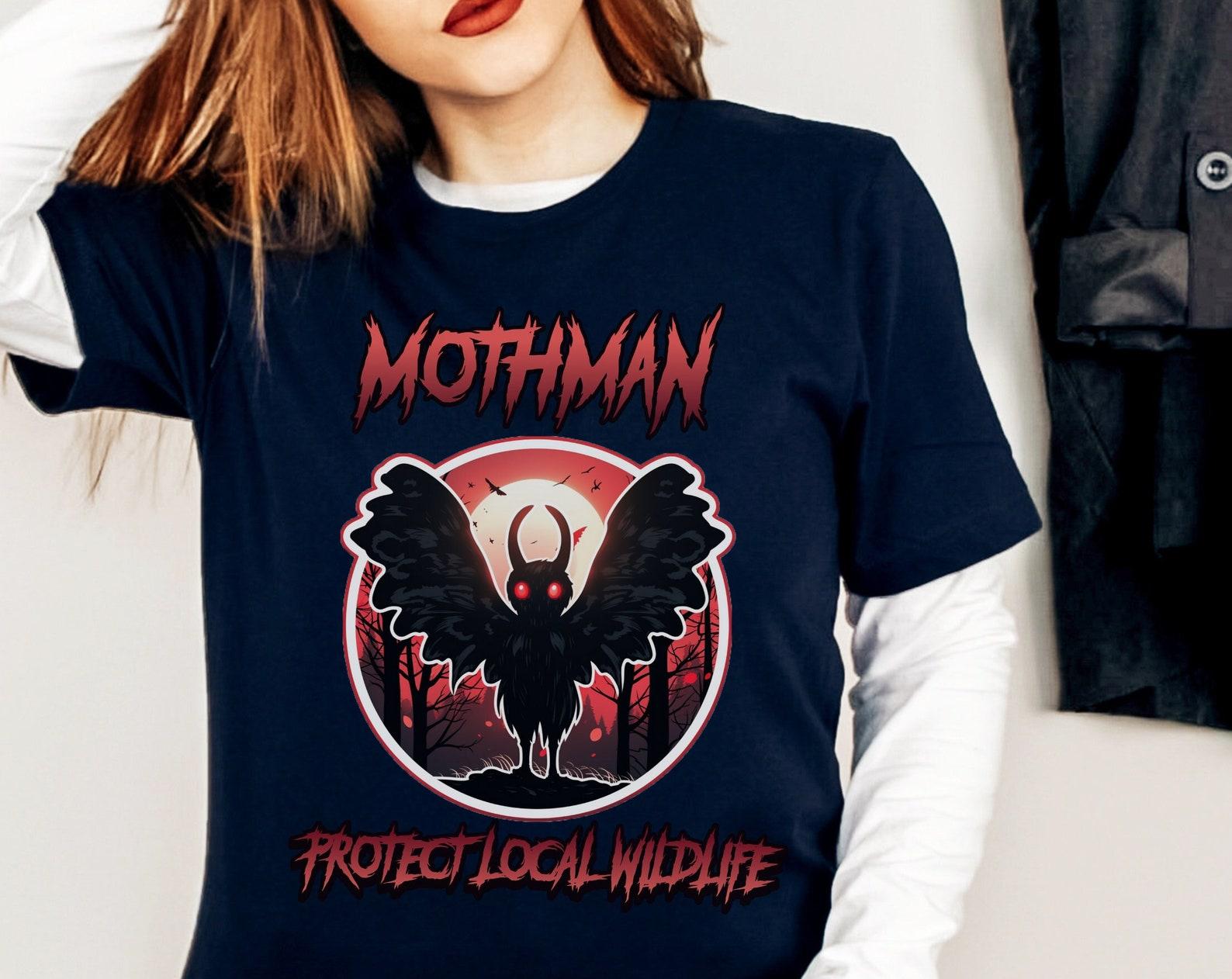 Mothman T-Shirt: Funny Cryptid Tee, Fortean Cryptozoology Gift M