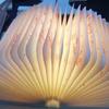 1Pc Leather Seven-color Book Light Led Creative Page Turning Book Light, Folding Desk Lamp Variable Night Light Souvenir