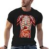 Internal Organs Huunisex Anatomy Skeleton Art Tshirt Uv Sun Protection Tee Shirt
