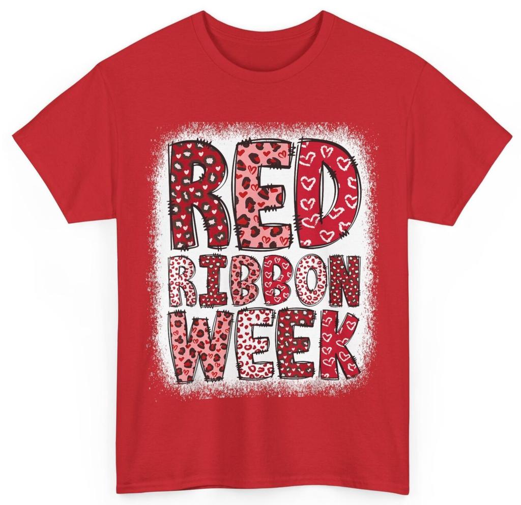 Red Ribbon Week Apparel Gift, Red Ribbon Week T-Shirt Mens Womens Tees Top
