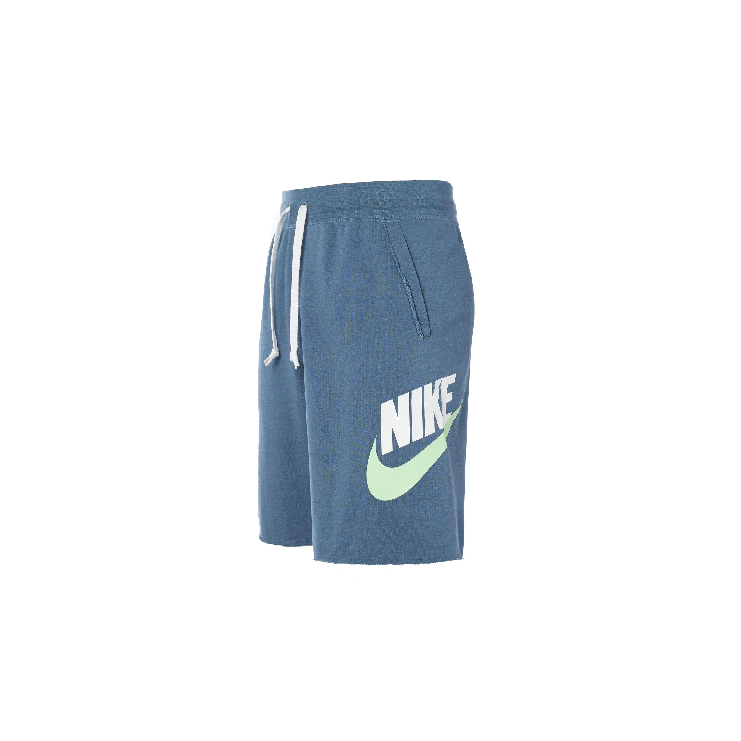 Nike Alphabet Logo Printing Drawstring Sports Shorts Blue Men s AR2376-058 XL