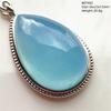Natural Blue Aquamarine Oval Pendant Jewelry For Women Men Dark Aquamarine Necklace Fashion  Brazil AAAAAA