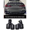 Quad Titanium Black MP Exhaust for BMW 5 Series 525li/530 G30/G38 - Square Nozzles
