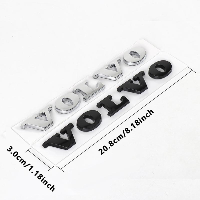 Car ABS 3D Letter Sticker VOLVO Trunk Logo Sticker For Volvo XC60 XC90 S60 S80 S60L V40 V60 T5 T6 AWD Car Styling Accessories T4