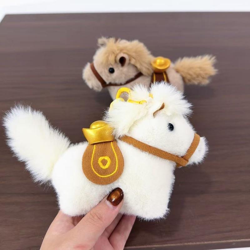 soon Plush pendant toy doll keychain horse mascot doll pony pendant