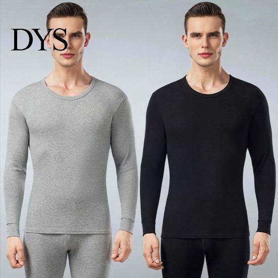 Comfortable Underwear Set Men Thermal Long Johns Casual Two-piece Outfit Winter Keep Warm Sleeve Top And Pants for Cold Weather Trendy Loungewear