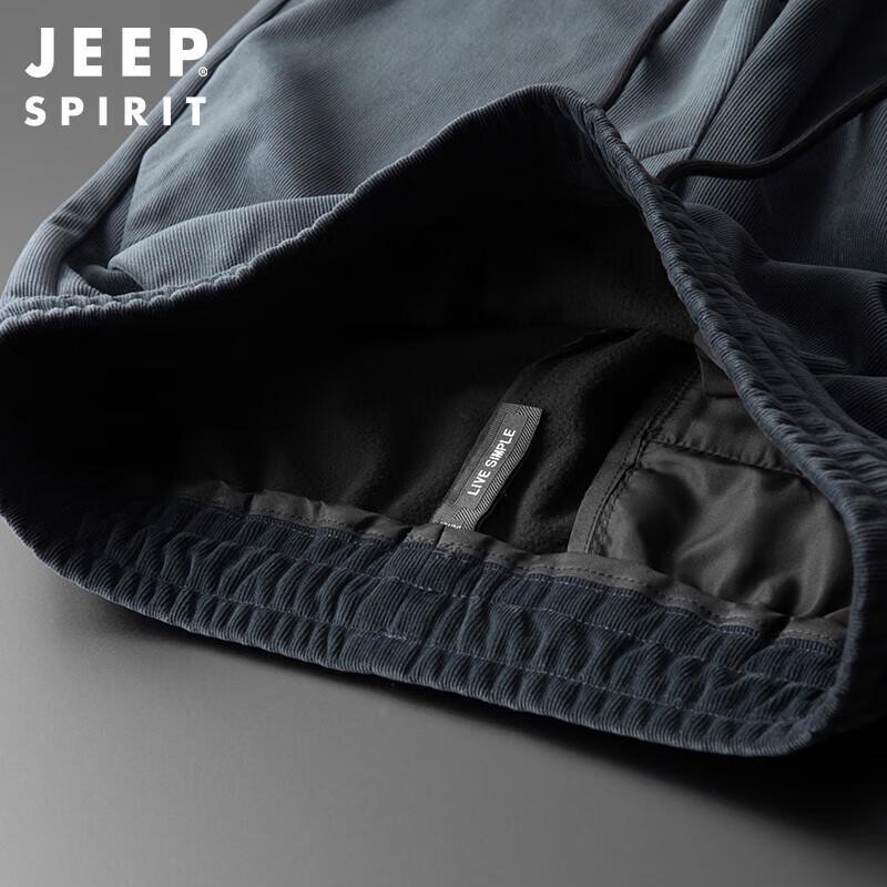 JEEP SPIRIT Men's Corduroy Straight-Leg Casual Pants