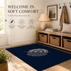 BBS Wheel Floor Mat Cozy Minimalist Flannel Area Rug Anti-Slip Washable Bedroom Living Room Decor