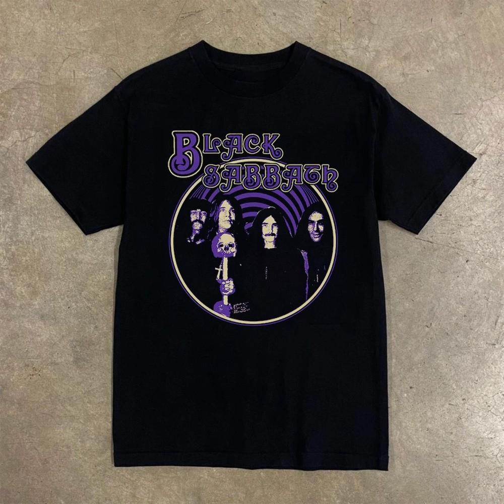 Rare Black Sabbath 50th Anniversary Skull Unisex Black T-shirt, Size S-5XL Unisex T-Shirt L