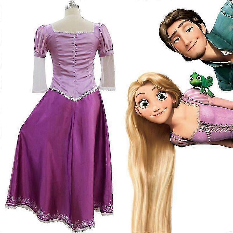 Tangled Cosplay Costume Rapunzel Party Fancy Dress Halloween Carnival Costume for Womens