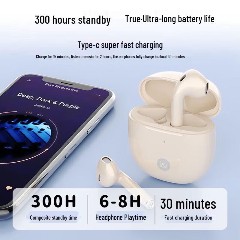 Souai SR10 True Wireless Noise Cancelling Half-In-Ear Earbuds