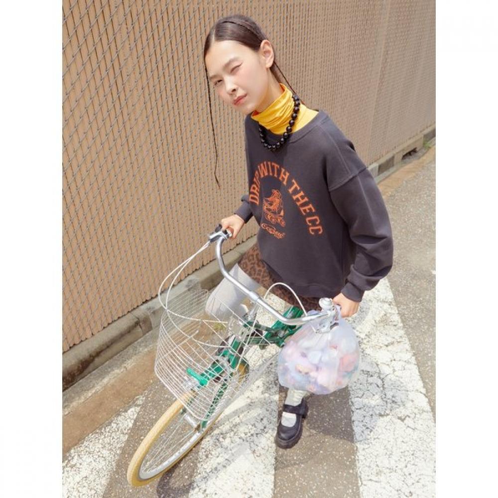 Cc Collect Cc Crew Roller Lettering Sweatshirt C254psm707c