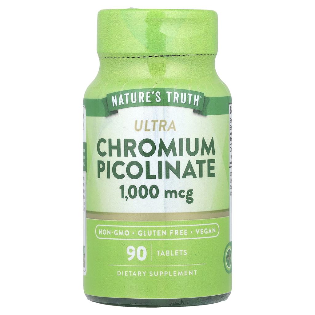 Nature'S Truth, Ultra Chromium Picolinate, 1,000Mcg, 90 Tablets