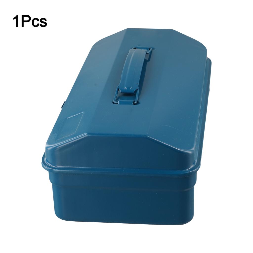 Portable Steel Toolbox with Comfortable Handle for Tools and Accessories