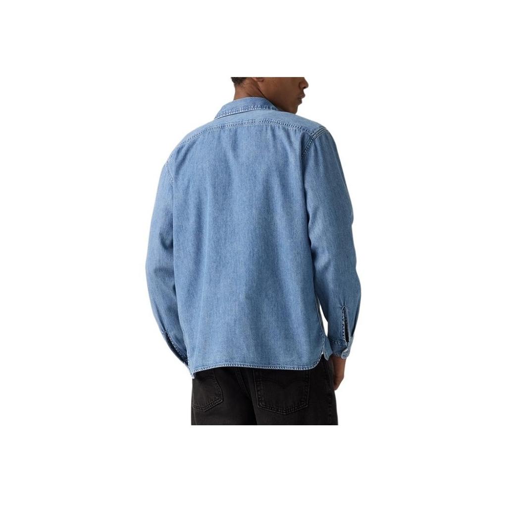 Levis Comfortable Versatile Vintage Casual Denim Long Sleeve Shirt Men Shirts 19587-0348