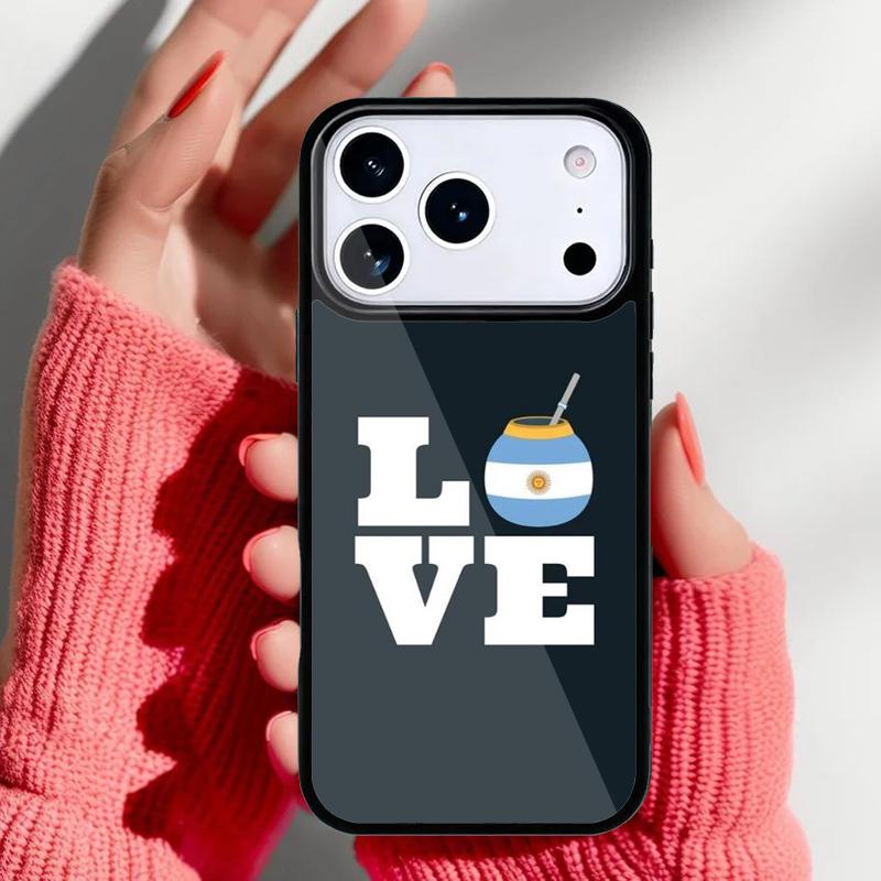 Argentina Flag soft Phone Case for iPhone 17 16 15 14 13 Pro Max Back Cover for 12 11 Pro Coque