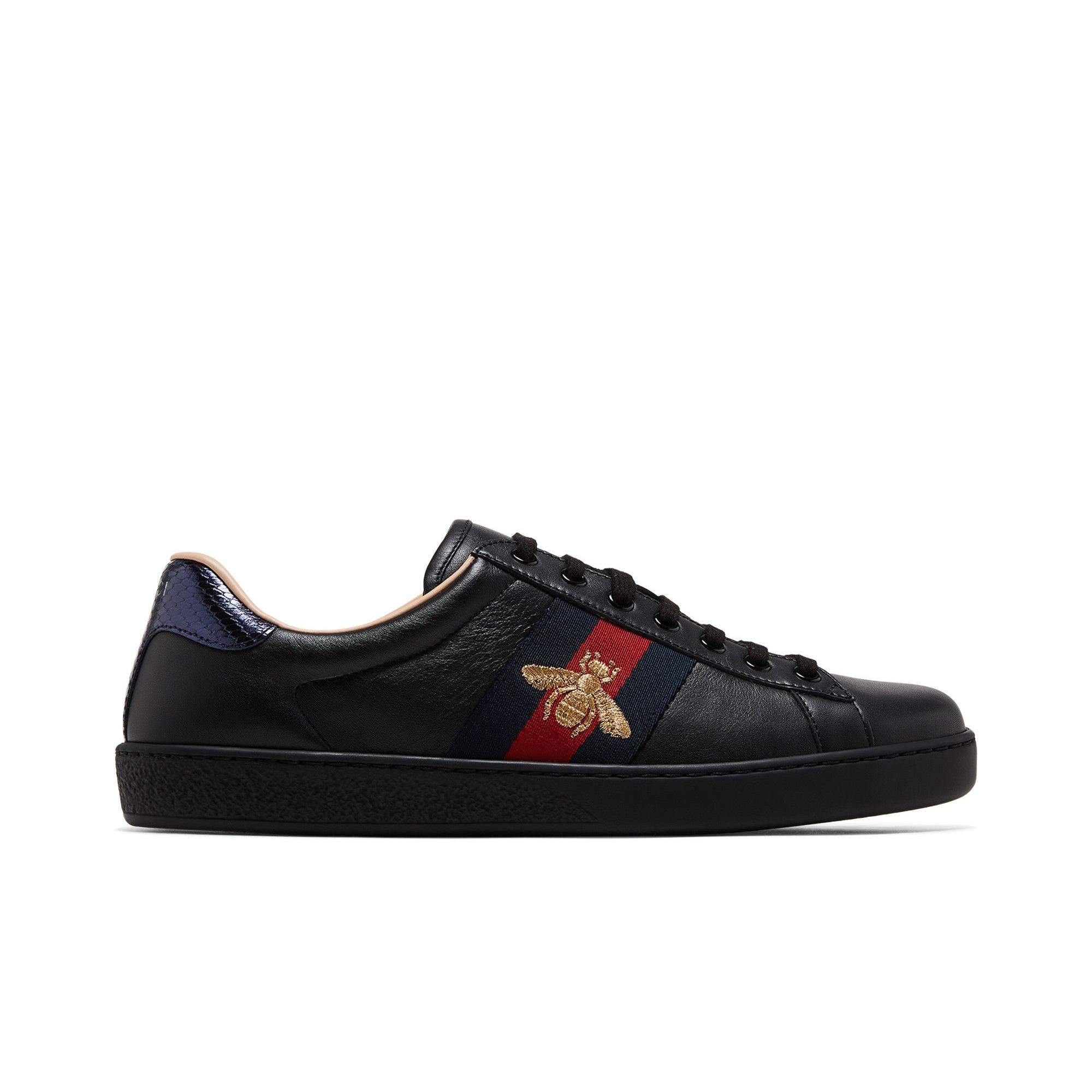 Gucci Ace Embroidered `Black Bee` (Unisex)