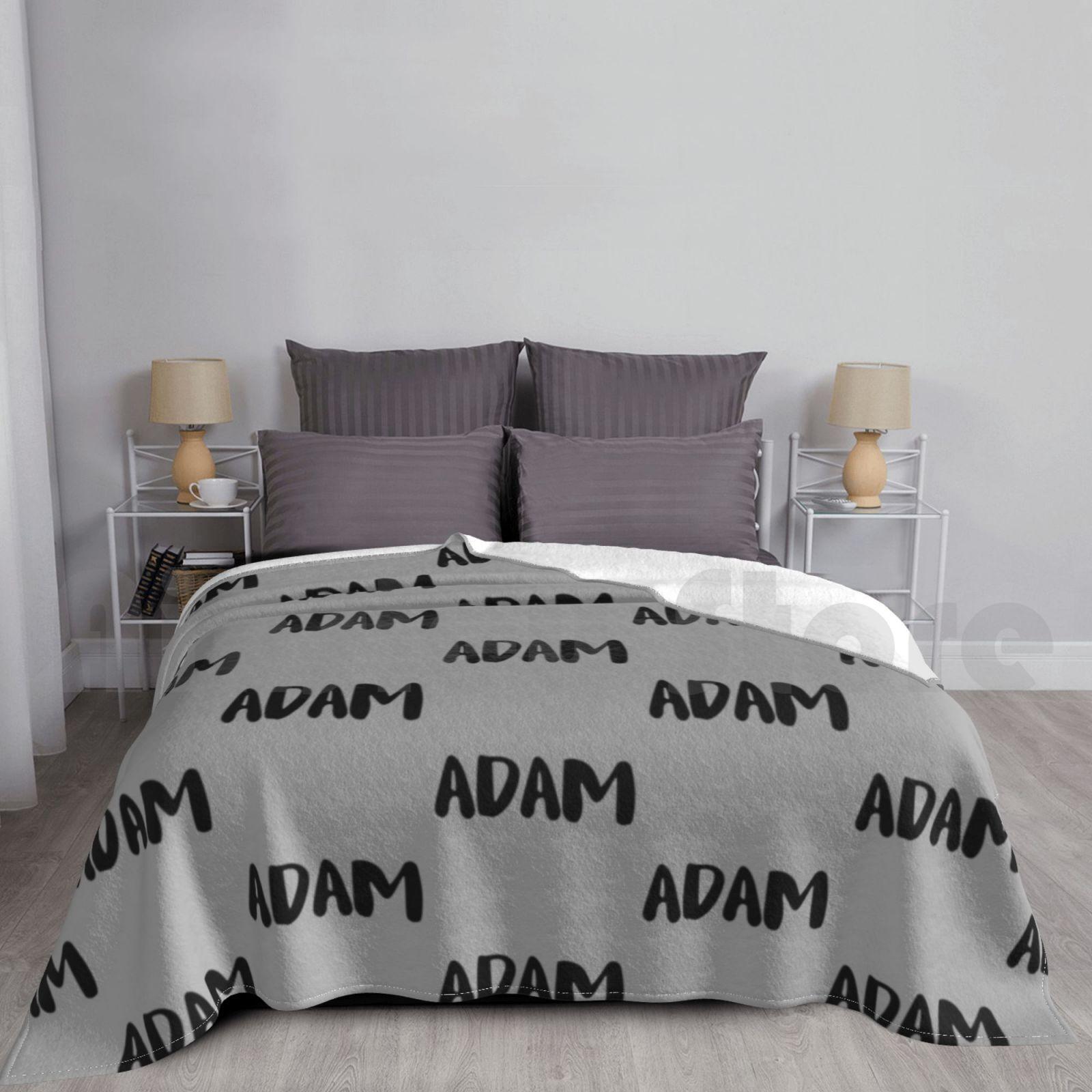 Adam ( Gray ) Blanket Super Soft Warm Light Thin Adam Aamina Aage Names A Names Names With A Names That Start Wth A Size: 75*100cm, Weight: 230 GSM