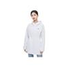 Lining Running Series Solid Color Zipper Hooded Long Sleeve Sun Protection Windbreaker Women Outerwear White AFDT182-2