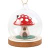Something Different Glass Mushroom House Hanging Decoration