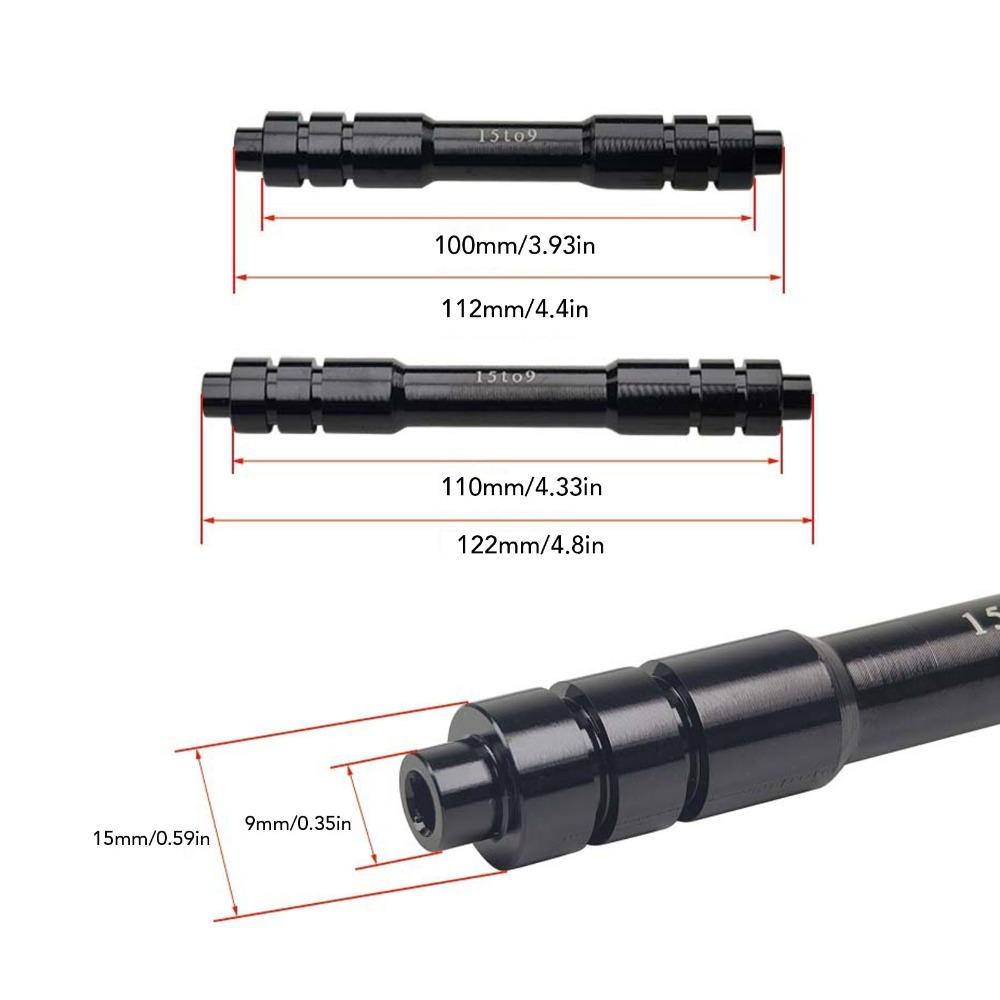 15mm To 9mm Thru Axle Hub Adapter Aluminum Alloy Hub Skewer Adapter  For Mountain Bike,Road Bike