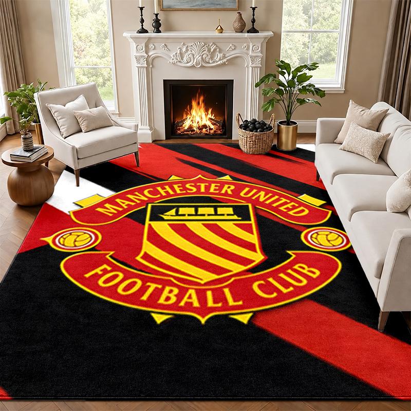 FC Manchester Carpet Door Mat for Living Room or Bedroom Protective Mat Under Chair Office Decoration Christmas Gift Birthday Present
