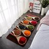 Food Condiment Kitchen Balcony Decor Doormat For Mom Coffee Bean Flannel Floor Mat Indoor Foot Rug Bedside Mats Corridor Carpet
